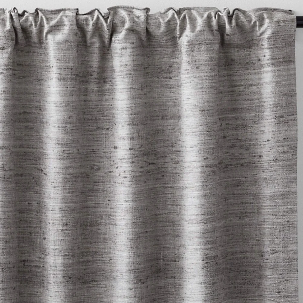 CRATE & BARREL TREVINO COTTON SILK BLEND LINED DRAPERY PANEL SET OF 2 - 52 x 108